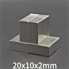 NONE 20x10x2 Magneti super potenti Magneti a disco resistenti per frigorifero, fai da te, edilizia, scientifica, artigianato, istruzione, 20 mm x 10 mm x 2 mm