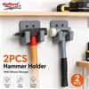 Rafford Supporto per martello da parete Rafford 1/2 pezzi, gancio porta attrezzi resistente, supporto per martello con presa sicura per garage e officina