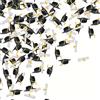 NONE Confezione da 100 coriandoli a forma di cappello da laurea, decorazioni in carta nera per feste di laurea, per decorare tavoli e come oggetti di scena per foto