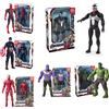 Bandai Action Figure Marvel Anime Spiderman, Hulk, Ironman 2026, Regalo di Natale, Giocattolo in PVC, Articolazioni Mobili, Bambola Luminosa, Modellino da Collezione
