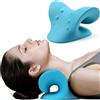 NONE Cuscino Chiropratico per il Rilassamento del Collo, Dispositivo di Trazione Cervicale, Sollievo dal Dolore TMJ, Allineamento della Colonna Vertebrale, Supporto per le Spalle per un Sonno Confortevole