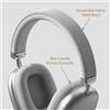 EOENKK Cuffie Over-Ear con Fascia in Tessuto, Wireless Stereo HiFi, Asta Metallica Regolabile, per Musica all'Aperto, con Cancellazione del Rumore