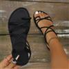 NONE Nuovi Sandali Bassi da Donna Estivi, Ciabatte Infradito Pieghevoli Coreane Verdi, Scarpe Slip-on Taglie Forti