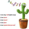 NONE Cactus Parlante Giocattolo per Bambini, Ripete Ciò Che Dici, con Canzoni in Inglese, Giocattolo Danzante per Regalo, per Bambini e Bambine