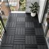 Sobuy SDA14-HG Piastrelle per Balcone 15 Pannelli, Piastrelle per Terrazzo con Sistema a Incastro, Piastrelle per Balcone Resistenti alle Intemperie, Pannelli per Balcone e Terrazzo, Area Esterna
