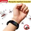 Lenovo Braccialetto Repellente per Zanzare Lenovo con Display LED e Orologio, Ultrasuoni Fisici Non Chimici, Indossabile per Casa, Esterni e Sport 2026