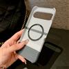 NONE Custodia per telefono con ricarica magnetica MagSafe in plastica effetto fibra di carbonio per Google Pixel 10 9 8 7 Pro XL, cover rigida sottile senza cornice