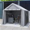 Casetta da giardino 244x241x217 cm, garage per biciclette, ripostiglio attrezzi, tenda garage, casetta da giardino, tenda portaoggetti, ripostiglio per biciclette, attrezzi, garage portaoggetti,