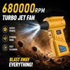 HOJMMP Mini Ventilatore Turbo 680000RPM Senza Fili, Aspirapolvere Portatile 2 in 1, Potente Soffiatore Brushless per Auto, Casa, Tastiera