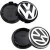 VOLKSWAGEN Accessori per Touran Passat B5 B6 B7, 4 Pezzi 55mm 56mm 65mm 70mm 76mm Coprimozzi Centrali per Ruote Auto, VW Polo Golf 4 5 6 7 8