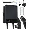 dé Wallbox 7kW Tipo 2 32A Monofase con Controllo APP, Caricatore per Auto Elettriche, Stazione di Ricarica Domestica EVSE con Opzioni di Cavo da 5m, 7.7m, 10m, 12.5m, 15m