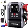 YUSMAN Avviatore di Emergenza per Auto 1500A di Picco, Power Bank 12V Portatile, Caricabatterie di Emergenza per Auto, Dispositivo di Avviamento Batteria, Power Pack per Veicoli 12V (tutti i modelli a