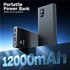 Hganus Powerbank Portatile Sottile da 10000mAh 20000mAh 24000mAh, Ricarica Rapida 22.5W PD QC 3.0, Porte USB Type-C, Batteria Esterna Ricaricabile per iPhone Xiaomi Samsung Huawei 18 17 16