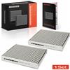 Frankberg Filtro Abitacolo a Carbone Attivo Frankberg 2x per Alpina B5 F10 B7 F01 F02 BMW Serie 5 F10 F11 Serie 6 F13 64116991537 64119163329 64116809933