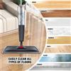 NONE Mop spray per pavimenti con bottiglia d'acqua ricaricabile da 700 ml 360 ° Mop Piatto Rotante in Microfibra per Pulizia a Secco e Umido, per Pavimenti in Legno, Laminato, Piastrelle, Marmo, Bambù,