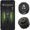 NONE Sistema di Monitoraggio Pressione Pneumatici Moto TPMS con 2 Sensori Bluetooth 5.0, Tester Diagnostico per Pneumatici Pit Bike, Accessori Moto