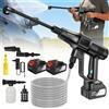 Idropulitrice Elettrica Senza Spazzole 3500W, 200BAR Alta Pressione, Batteria Ricaricabile 15000mAh, Pistola Portatile Senza Fili per Pulizia Auto