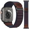 NONE Cinturino in pelle Alpine Loop per Apple Watch Ultra 3 49mm 46mm 44mm 40mm 45mm 41mm 42mm per iWatch Serie 11 10 9 8 7 6 5 SE 3