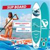 Feath-R-Lite Tavola da Paddle Gonfiabile Impermeabile Feath-R-Lite 350x90x15cm SUP Touring Capacità di Carico 200KG Include Tutti gli Accessori per Tutti i Livelli di Abilità