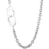 FREELANCE JW Collana/catena a maglia tonda Manette - ARGENTO/ACCIAIO