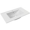 MUEBLES PITARCH Lavabo incassato 80, ceramica bianca, 16,5x81x46 cm