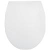 Wirquin 20724946 - Sedile WC Everest bianco in termomodore, freno di caduta, smontabile, fissaggio dall'alto, sistema Lock+, forma U universale