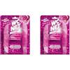 BOLTON GROUP Wc Net - Tavoletta Brilliant Floral Ritual, Detergente Igienizzante Solido per Wc, Igiene, Texture Glitterata e Piacevole profumo di Lunga Durata, 2 Pezzi (Confezione da 2)