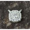 Ciondolo Donna Solitaire Diamante Bianco 1.32 Ct Argento 925 Fiocco