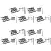 No 10X Parti per Chitarra Scatola di Sigari: Ponte Regolabile Rigido A 3 Corde5612