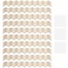 Sixfolo Modanature Decorative in Legno per Mobili 40x2,5cm 50 Pezzi Listelli Legno Smerlate da Pareti Listelli Decorativi non Verniciati con Punti Adesivi per Finestre Armadi Pareti Porte