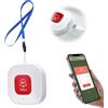 ALEENFOON Tuya WiFi Pulsante Salvavita Anziani,SOS Cercapersone per Anziani,Monitoraggio Tramite App Intelligente,Sistema di Allarme di Emergenza per Pazienti/Anziano/Bambini/Donne Incinte