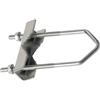 Lemag srl Cavallo Zincato per Antenne TV e Parabole - Supporto di Fissaggio per Palo Antenna - Struttura Resistente per Installazione Esterna - LEMAG SRL