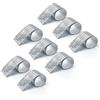 LONGKING 3776 Pezzi Piastrelle a Specchio Autoadesive, Adesivi a Specchio Quadrati, Piastrelle a Mosaico, Decorazione Fai da Te in Vetro, Piastrelle Stile Discoball (Argento)