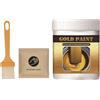 Hogvinnatil Vernice A Colore Oro Per Metalli - Forniture per Pittura Liquida 300 grammi,Vernice Liquida Color Oro,per Finestra, Ringhiera in Ferro, Mobili, Ferramenta, Artigianato, Legno, Tessuto