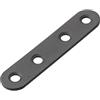 OMIDEAS 15 x piastre di giunzione piatte (76 x 16 x 2) dritto rammendo giunzione riparazione staffa piatta supporto mensola supporto nero in acciaio inox connettore