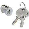 Gedotec Cilindro di chiusura per mobili - nucleo cilindro per armadio | cilindro di ricambio per scatola - H6151 Symo | nichelato | 1 set - cilindro di chiusura per armadio ufficio