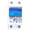 Yklhsocneg Contatore digitale di reset zero monofase con guida DIN, AC 220 V, KWh, tensione, corrente, consumo energetico, A