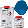 PPG Vernice poliuretanica per barche, yacht, kayak, colore blu 1 litro, vernice anticorrosione, vernice per vasca da bagno