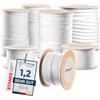 Seilwerk STANKE Corda polipropilene bianco 5mm 50m - Spago per orto, per tende, da campeggio - Corda resistente per esterno ai raggi UV