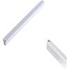 SZLXJMFL Maniglie da Cucina Bianco, 2 Pack Maniglie per Mobile Solida Alluminio | Finitura Anodizzato, Maniglie per Armadio Distanza Fori: 96-1160 mm Maniglie Cassetti 320mm/12.5in