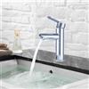XWIHTR Rubinetti per lavabo e bagno caldi e freddi in acciaio inox, con risparmio idrico silenzioso e senza gocciolamento per bagno, lavabo, piccoli rubinetti da cucina (cromato)