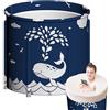 LearnLyrics Vasca da bagno pieghevole - vasca da tuffo all'aperto, pieghevole a crollo a freddo | da bagno di ghiaccio pieghevole, botte doccia in stoffa oxford impermeabile, pieghevole leggera,
