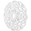 STOBAZA Rosone da Soffitto Decorativo in Ps Bianco Intaglio Traforato Elegante Stile Europeo Versatile per Spazi Residenziali e Commerciali