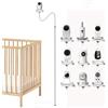 Tyeyober Supporto da Pavimento Universale per Baby Monitor Compatibile con Boifun/GHB/Philips Avent/Momcozy/Blemil/Jeeber/HelloBaby/ieGeek/Babystar/Dr.Care/VTech, Altezza Regolabile da 90 a 170 cm