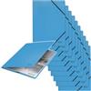 Leitz Cartella in Carta Riciclata e Riciclabile al 100% con Capacità 250 Fogli A4, Chiusura con Elastici ad Angolo, Gamma Recycle, 232 mm x 2 mm x 318 mm - Blu