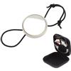 Buxuaaaa Occhiali retrovisori rotondi per immersioni con corda elastica per snorkeling e immersioni in grotta, occhiali retrovisori con corda elastica
