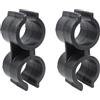 Runseaway 4 clip per asta superiore Bimini, clip per barche Bimini, morsetti per asta superiore Bimini, parti di supporto per barche, accessori per barche di sicurezza Bimini, nero