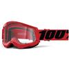 100% Strata 2, Maschera da Cross Unisex Adulto, Vario, taglia unica