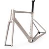 ICANIAN Graro Kit Telaio Bici Gravel in Carbonio UCI, T47 BB & UDH Dropout, Passaggio Cavi Interno 49-58 cm (Cloud Dancers, 58cm)