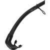 SPYMINNPOO Snorkel da Immersione, Pieghevole in Silicone Inodore a Forma di L 38 Cm Soft Snorkel Bagnato per Apnea per Allenamento (Nero)